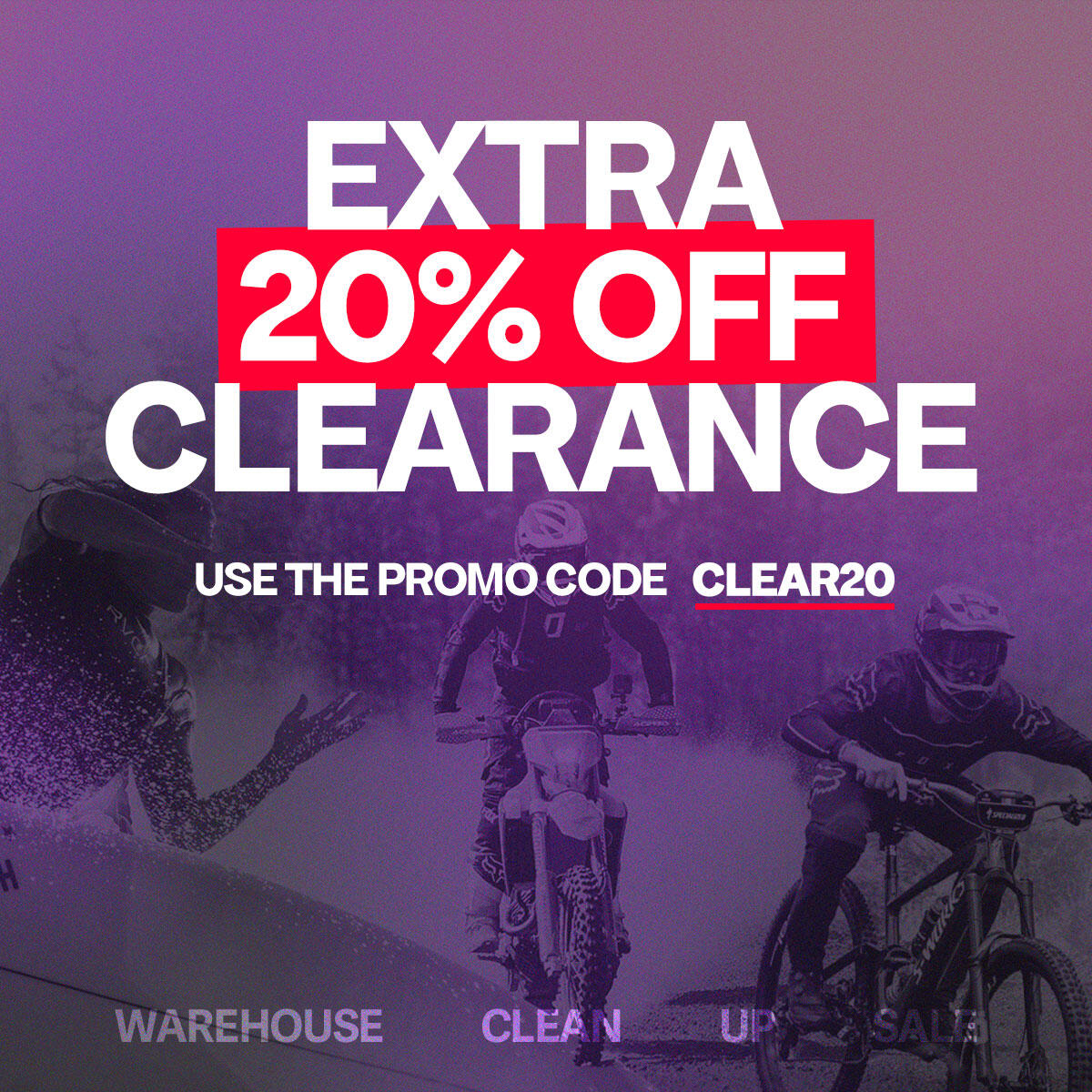 25% OFF CLEARANCE