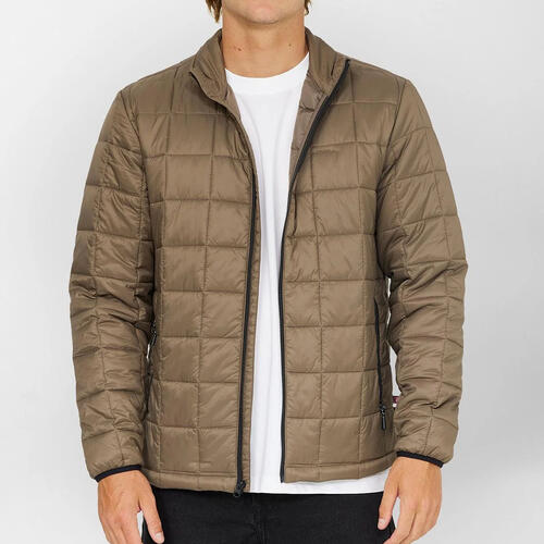 Giacca O'Neill Mens Trvlr Away Packable - Piumino Leggero Isolato PrimaLoft, Antiacqua, Verde Oliva (Taglia L)