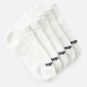 RIP CURL ANKLE SOCK 5-PK WHITE