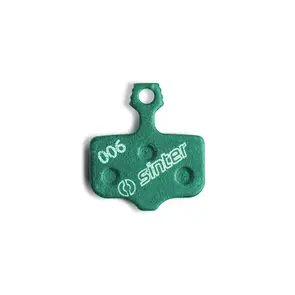 SINTER AVID & SRAM (ELIXIR, DB, LEVEL) BRAKE PAD, 1 PAIR, RACE COMPOUND GREEN