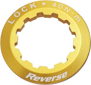 REVERSE COMPONENTS BIKE  8-11 SPEED CASSETTE LOCK RING REVERSE GOLD