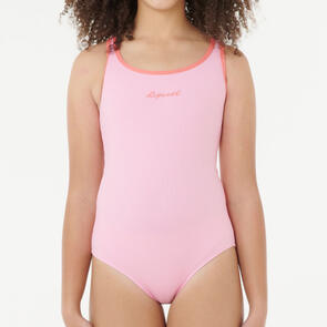 RIP CURL GIRLS PREMIUM RIB ONE PIECE WATERMELON