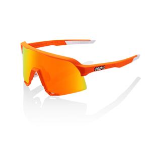 100% S3 - SOFT TACT NEON ORANGE - HIPER RED  MIRROR