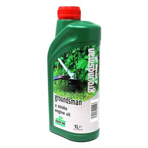 ROCK OIL ENGINE OIL GROUNDSMAN 2 STROKE ROCK OIL SEMI SYNTHETIC 1L LAWN MOWER & STATIONARY ENGINES