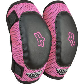 FOX RACING MOTO 2025 MX PEEWEE TITAN ELBOW GUARDS BLACK/PINK