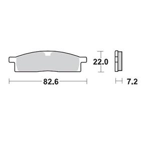 MOTO MASTER BRAKE PAD MOTO MASTER NITRO SINTERED FRONT YAMAHA YZ65 18-21 YZ80 93-01 YZ85 02-21 TTR125 00-18