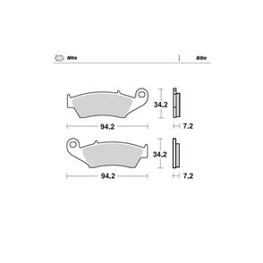 MOTO MASTER 093421 BRAKE PADS FRONT NITRO APRILIA BETA GAS GAS HONDA KAWASAKI SUZUKI YAMAHA