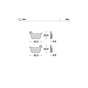 MOTO MASTER 094721 BRAKE PADS FRONT AND REAR NITRO GAS GAS HUSQVARNA KTM