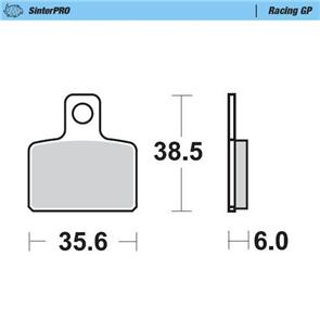 MOTO MASTER 099212 BRAKE PADS REAR RACING GP