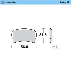 MOTO MASTER 099512 BRAKE PADS FRONT CING GP
