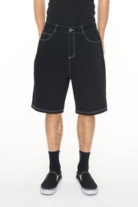 HUFFER JORT BLOCK EMB SHORT/OLDE  BLACK WASH