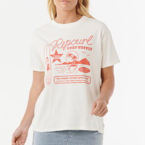 RIP CURL SURF SUPPLY RELAXED TEE BONE