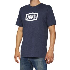 100% ICON T-SHIRT NAVY HEATHER 