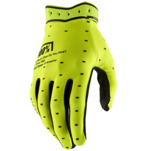 100% 2026 RIDEFIT GLOVES FLUORO YELLOW