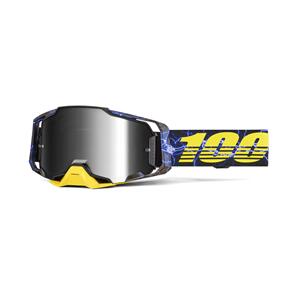 100% ARMEGA GOGGLE FURIOUS SILVER MIRROR LENS
