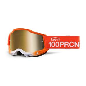 100% MOTO  2027 ACCURI 2 GOGGLE ANTWERP TRUE GOLD MIRROR LENS