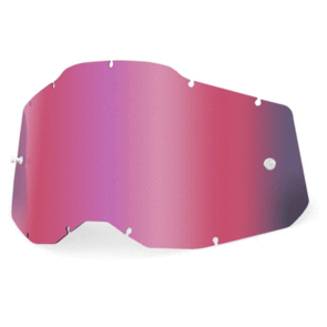 100% RACECRAFT 2/ACCURI 2/STRATA PINK MIRROR LENS