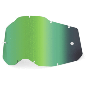 100% RACECRAFT 2/ACCURI 2/STRATA MIRROR GREEN LENS