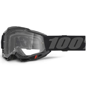 100% ACCURI 2 GOGGLE BLACK CLEAR LENS