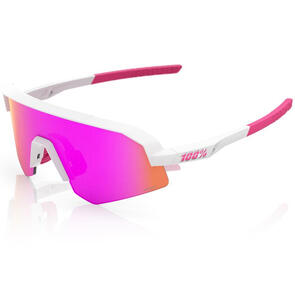 100% SLENDALE XS - MATTE WHITE/PINK - HIPER VITAL PINK MIRROR