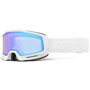100% SNOW OKAN GOGGLE WHITE - HIPER PINK W/ TURQUOISE MIRROR