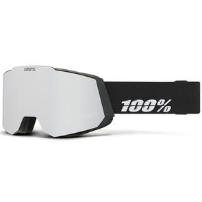 100% SNOW SNOWCRAFT GOGGLE BLACK - HIPER GREY-BLUE W/ SILVER MIRROR