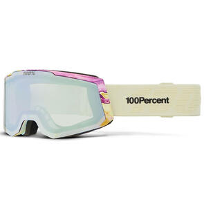 100% SNOW SNOWCRAFT S GOGGLE SILENCIO - HIPER SMOKE W/ SILVER FLASH MIRROR