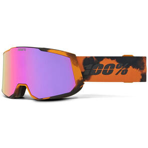 100% SNOW SNOWCRAFT XL GOGGLE BLEACH - HIPER DARK SMOKE W/ PURPLE MIRROR
