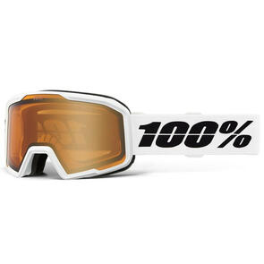 100% SNOW VALNOR GOGGLE BASE WHITE - AMBER