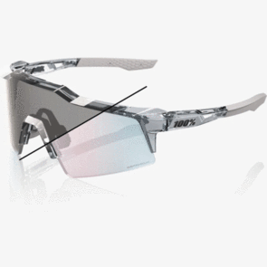 100% SPEEDCRAFT SL - POLISHED TRANSLUCENT GREY - ROSE GOLD PHOTOCHROMIC