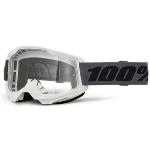 100% STRATA 2 GOGGLE GREY CLEAR LENS
