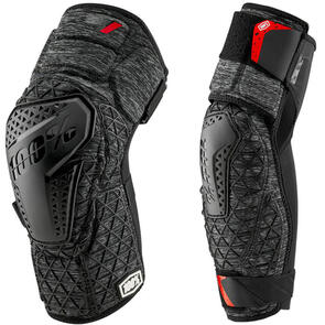 100% SURPASS KNEE AND ELBOW GUARDS GREY/BLACK