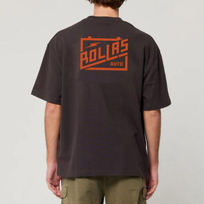 ROLLAS AUTO BOX TEE WASHED BLACK