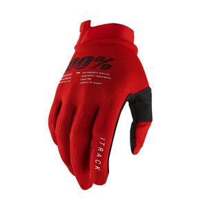 100% ITRACK GLOVES RED