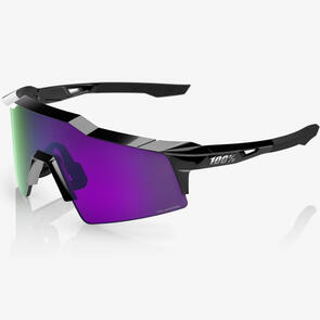 100 PERCENT BIKE SPEEDCRAFT SL - POLISHED BLACK - HIPER POLARIZED LAVENDER MIRROR