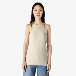 AMERICAN APPAREL 101CVC CVC WOMENS RACERNECK TANK - HEATHER BONE