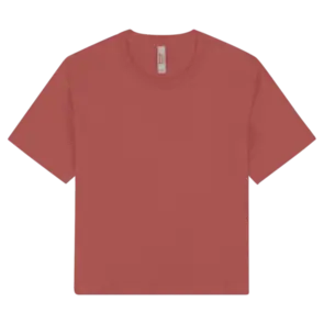 AMERICAN APPAREL 102 WOMEN'S FINE JERSEY BOXY T-SHIRT - CANYON