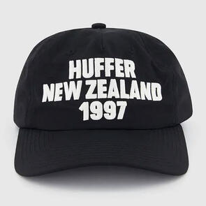 HUFFER 5 PANEL SNAPBACK CAP/HOMES BLACK