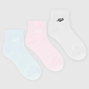HUFFER ANKLE RIB SOCK/RALLY 3 PACK MULTI ONE