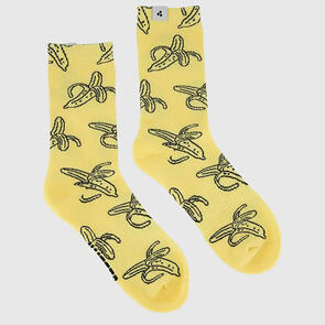 HUFFER CREW SOCK/PEEL IT YELLOW