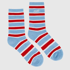 HUFFER CREW SOCK/RALLY BLUE/RED