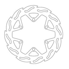 MOTO MASTER BRAKE DISC FRONT MOTO MASTER FLAME KAWASAKI KX85 01-21 KX100 06-21