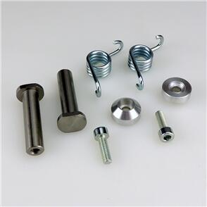 MINO 12-0041 MINO BOLT ON FOOTREST PIN & SPRING SET 360MX 10MM 