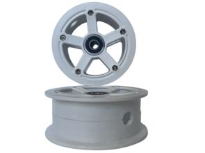 GRIT DIRT SCOOTER - NYLON CORE WHITE WITH BEARING (NO TYRE) -1PCE