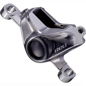 SRAM DISC BRAKE CALIPER ASSEMBLY RED ETAP - (ASSEMBLED, NO HOSE) - FRONT POST MOUNT / REAR FALCON GREY INCLUDING BRAKE