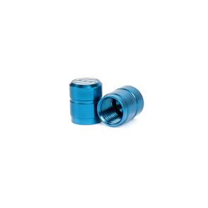 SALTPLUS SALT CNC VALVE CAPS, PAIR, BLUE 