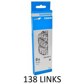 SHIMANO CN-HG71 CHAIN 6/7/8-SPEED HG LONGER LENGTH - 138 LINKS