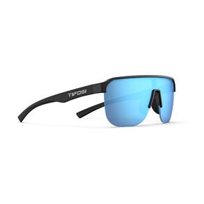 TIFOSI TIFOSI SANCTUM SL SUNGLASSES GLOSS BLACK WITH SMOKE BRIGHT BLUE MIRROR LENS 