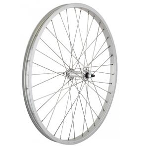 MISC FRONT 26" ALLOY RIM ALLOY HUB NUTTED SILVER (EA)