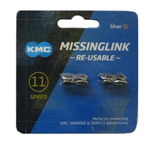 KMC CONN LINK 1/2X3/32 KMC MISSING LINK 11SP CL555 2/CD (CD)